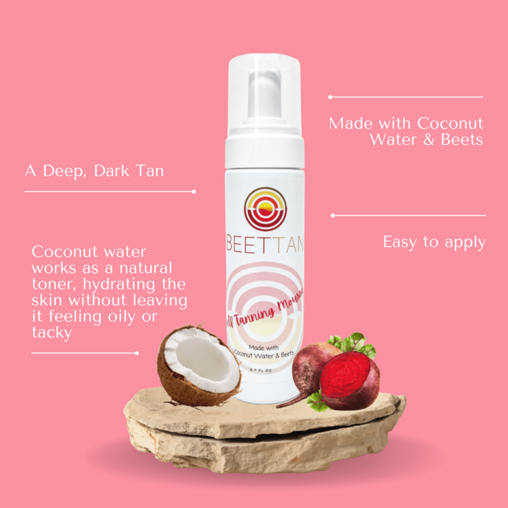 a deep dark tan