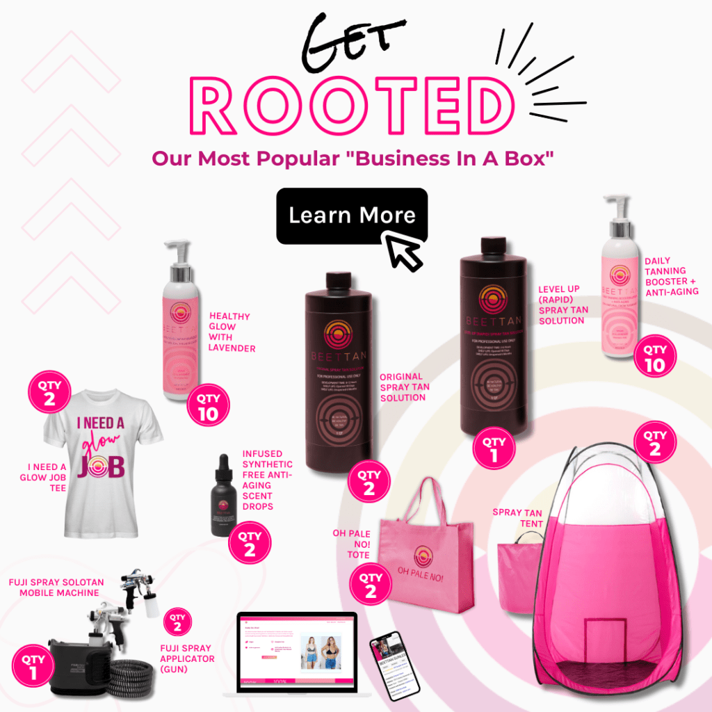 spray tan certification business in a box