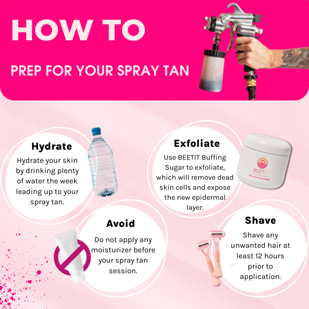 How to prep for your spray tan